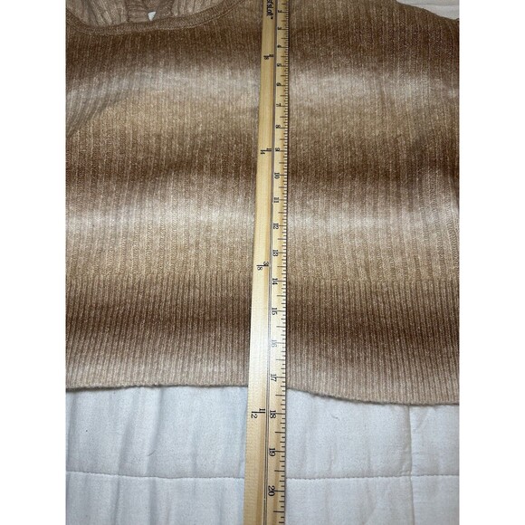 OFFLINE BY AERIE Ombre Brown Tan Crop Hoodie Pullover Sweater‎ MEDIUM NWT - Picture 9 of 10